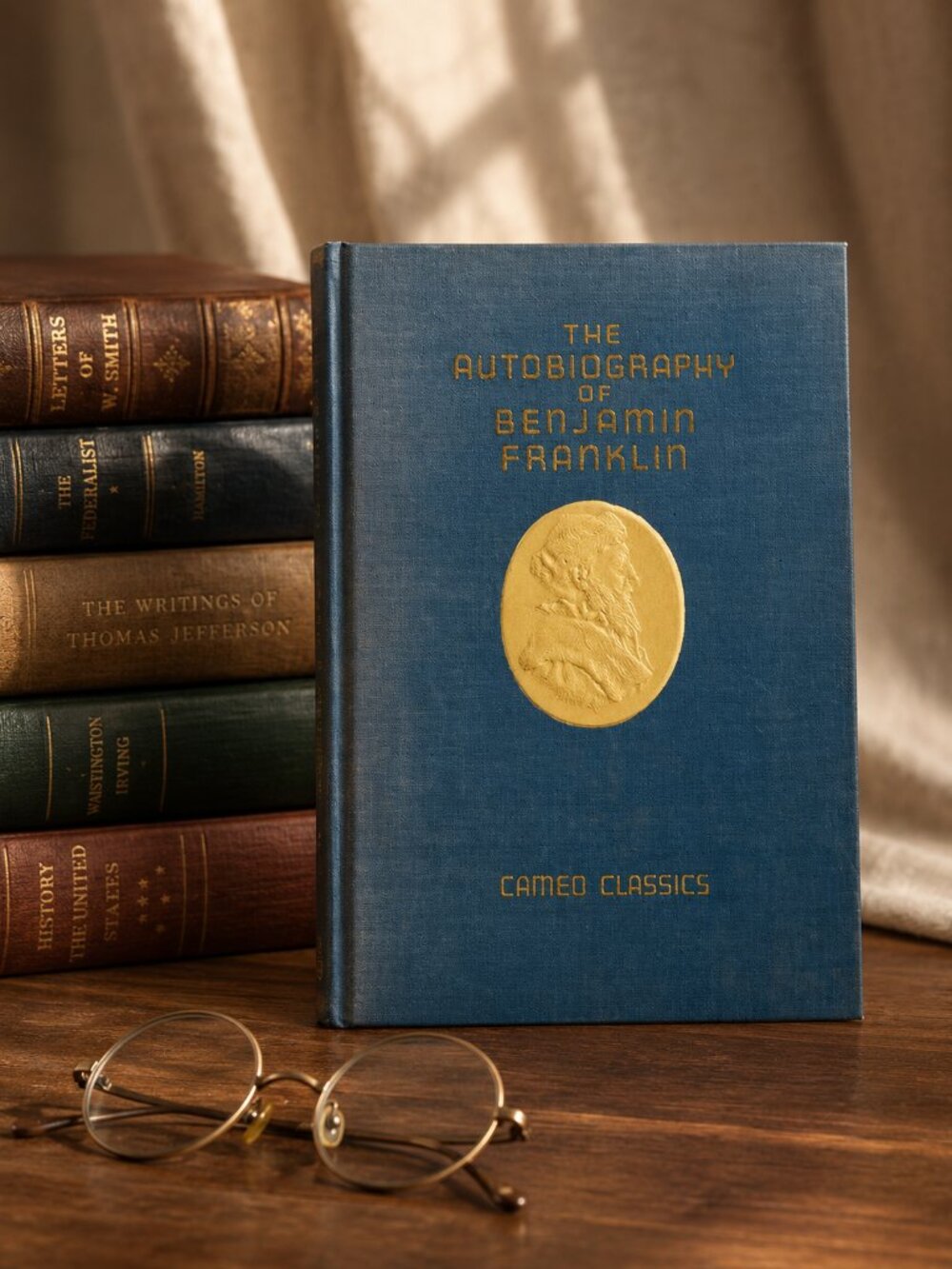 Vintage Cameo Classics “The Autobiography of Benjamin Franklin” Hardcover Book